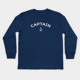 Cool Captain T-shirt Kids Long Sleeve T-Shirt
